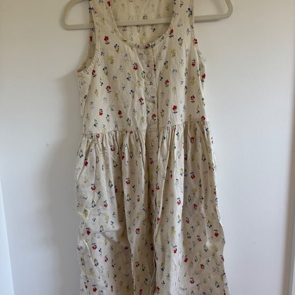 Beaton Linen Gathered dress in Wildflower XS - Picture 2 of 4